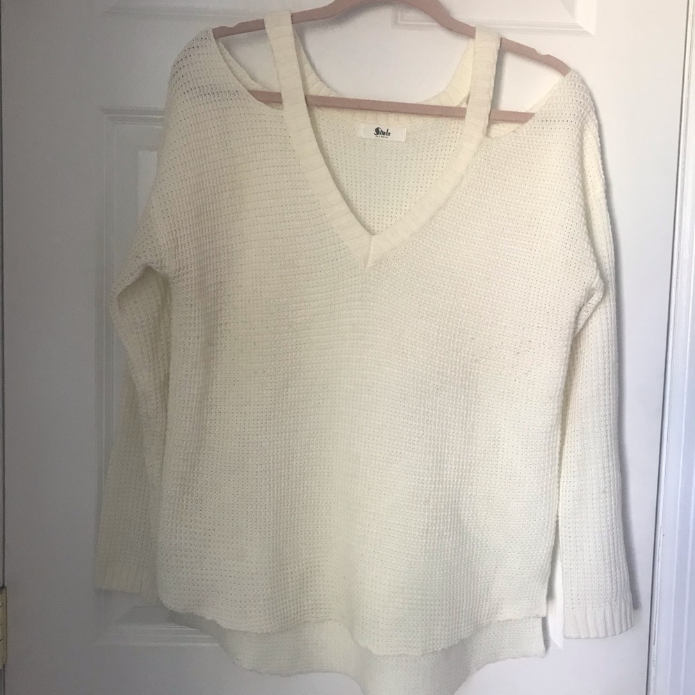 SheIn cold shoulder knit